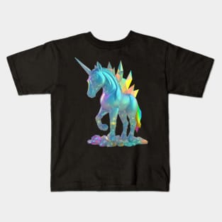 Sweet Crystal Unicorn Statue In All Its Glory Kids T-Shirt